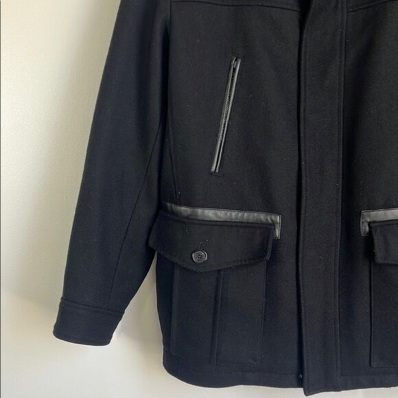 Cole Haan Men's Wool Blend Jacket in Black - M - Picture 2 of 7